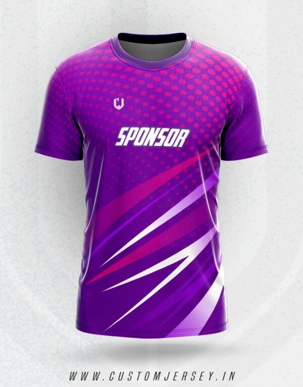 Circle Halfton On Purple Jersey M-16