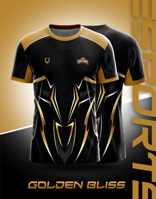 Golden Bliss Esports Jersey – Elite Gaming Apparel for Maximum Comfort and Style
