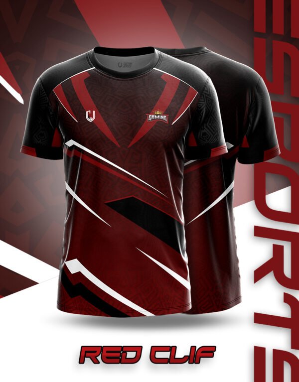 Red Clif Esports Jersey – Bold, High-Performance Gaming